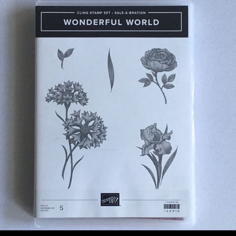 Stampin’ Up! RETIRED Wonderful World Stamp Set